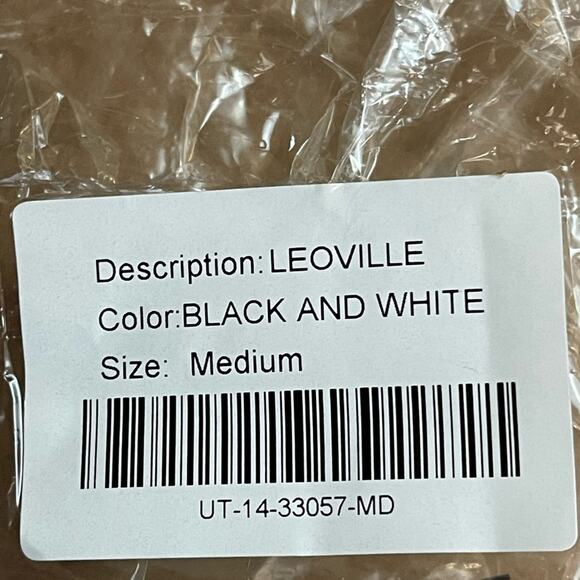 UNTUCKit Long‎ Sleeve Wide Collar Blouse in Black and White Stripe Size M NWT - Picture 6 of 6